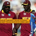 india national cricket team vs west indies cricket team match scorecard