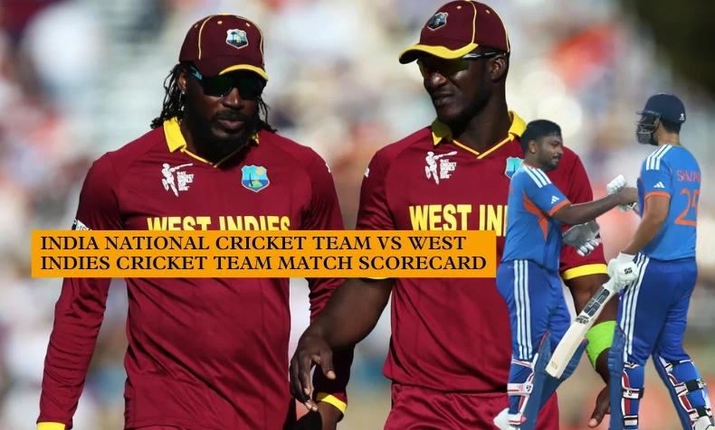 india national cricket team vs west indies cricket team match scorecard