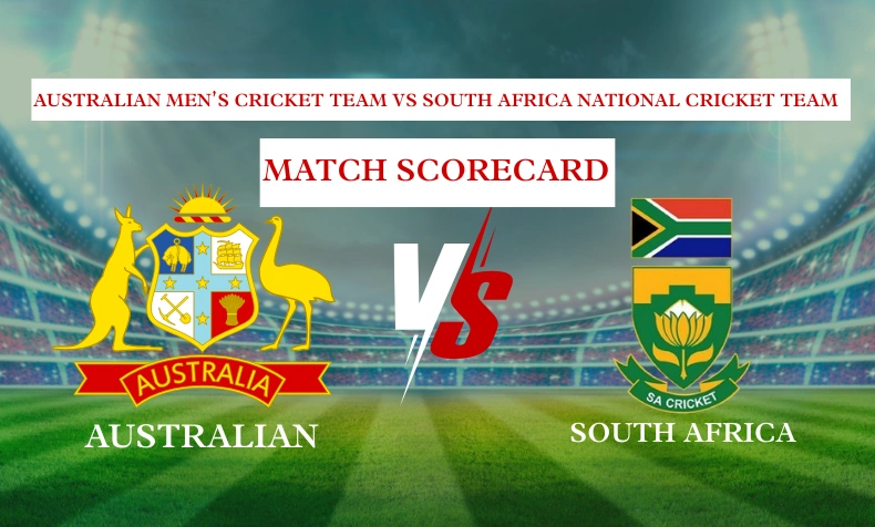 australian men’s cricket team vs south africa national cricket team match scorecard