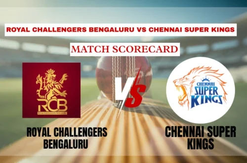 royal challengers bengaluru vs chennai super kings match scorecard