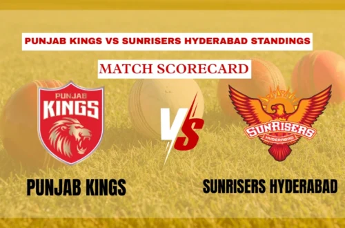 punjab kings vs sunrisers hyderabad standings
