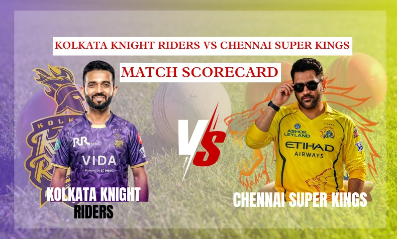 kolkata knight riders vs chennai super kings match scorecard