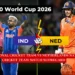 india national cricket team vs Netherlands national cricket team match scorecard