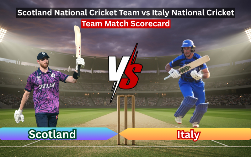 Scotland National Cricket Team vs Italy National Cricket Team Match Scorecard