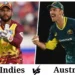 West Indies Cricket Team vs Australian Men's Cricket Team Match Scorecard